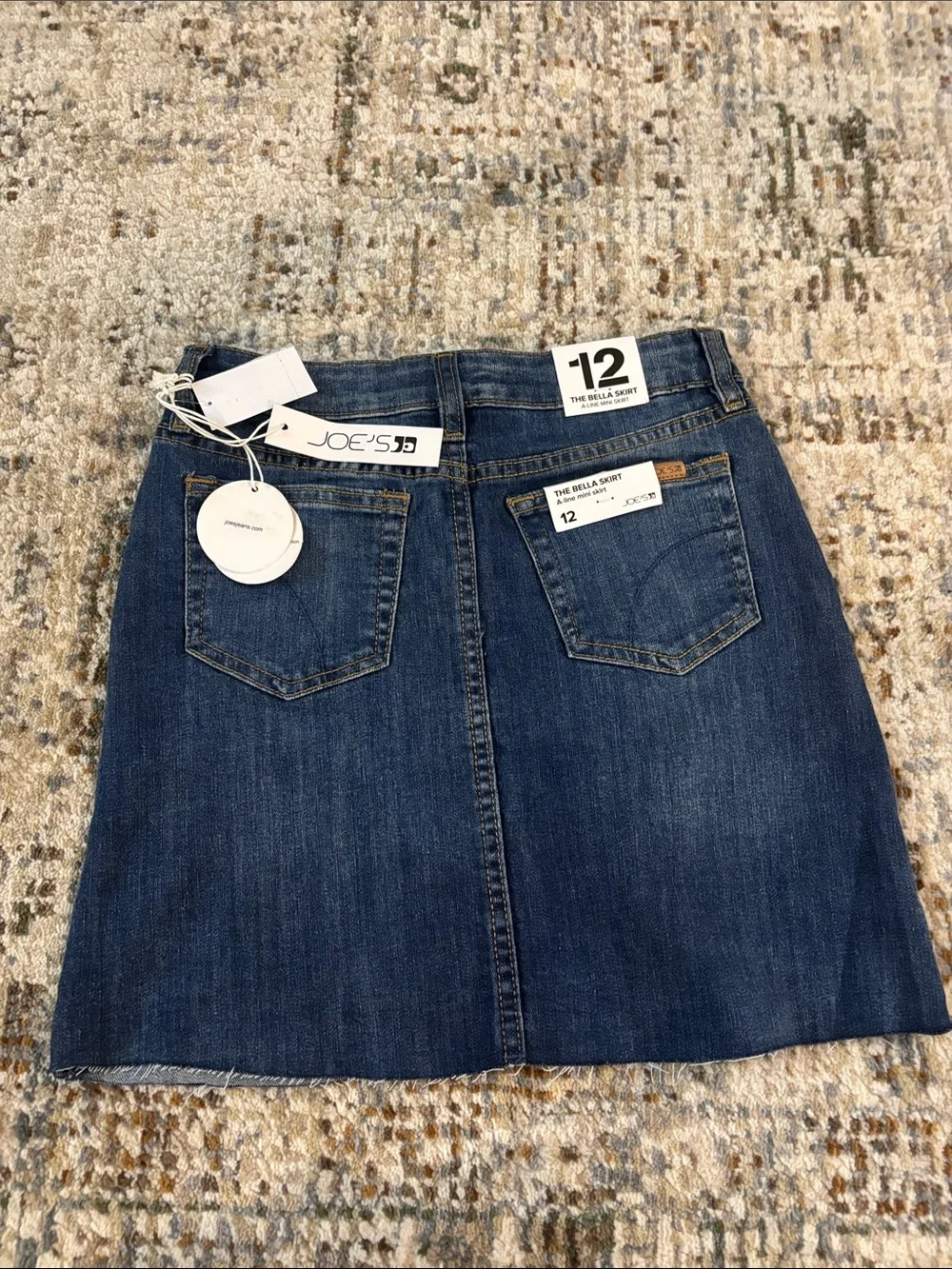 Dark Blue Denim Mini Skirt - Casual Classic